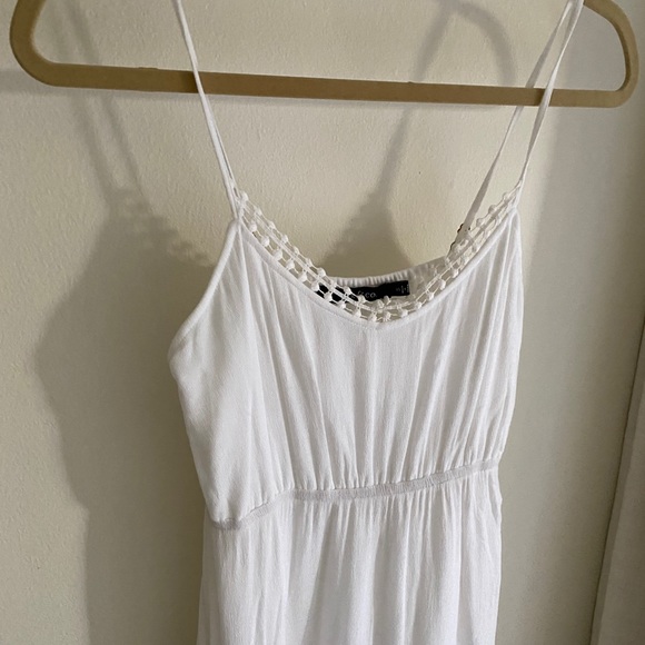Ark & Co White Crochet Maxi Dress Small - Picture 3 of 6
